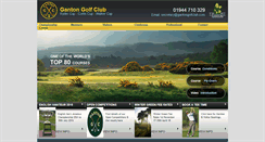 Desktop Screenshot of gantongolfclub.com