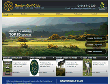 Tablet Screenshot of gantongolfclub.com